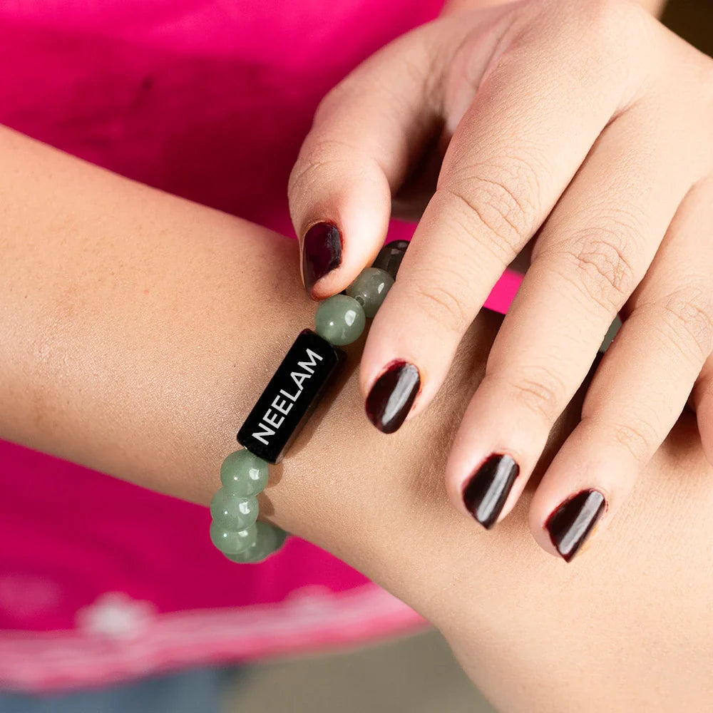 Personalized Green Aventurine Bracelet | Lab Certified & Certified | Unisex