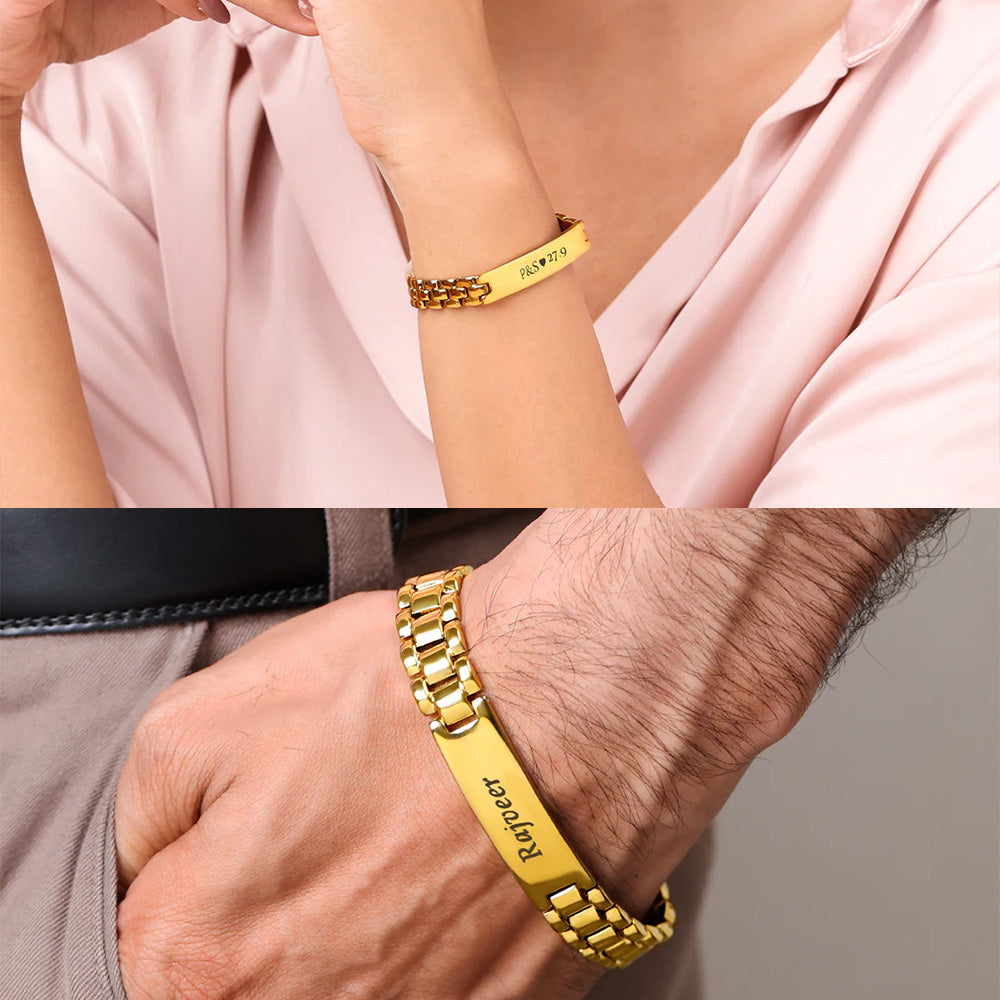 Personalize Couple Name Bracelet