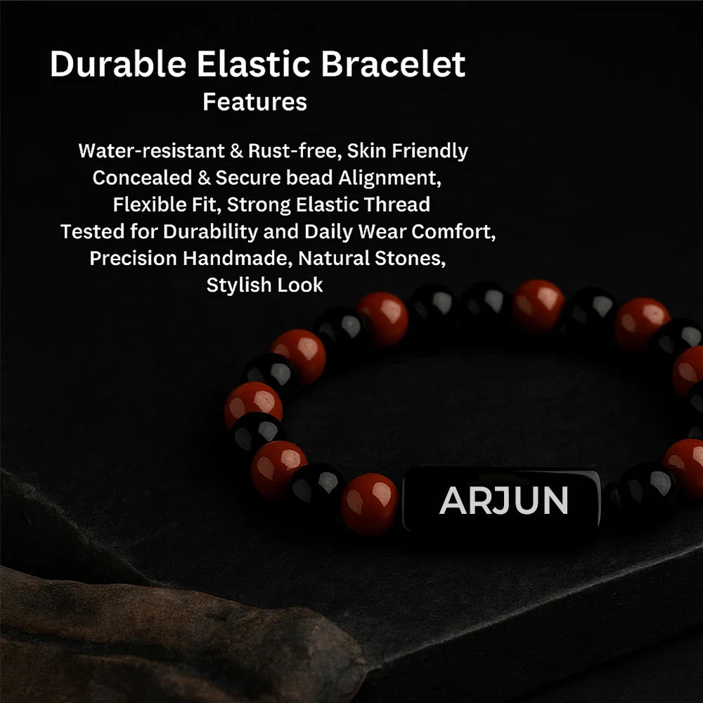 Personalized Jasper Onyx Bracelet | Lab Certified & Certified | Unisex