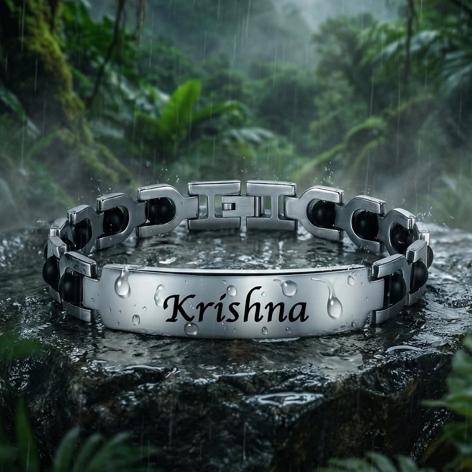 Personalized Karungali Name Bracelet | Lab Tested & Certified | 1 Year Color Warranty