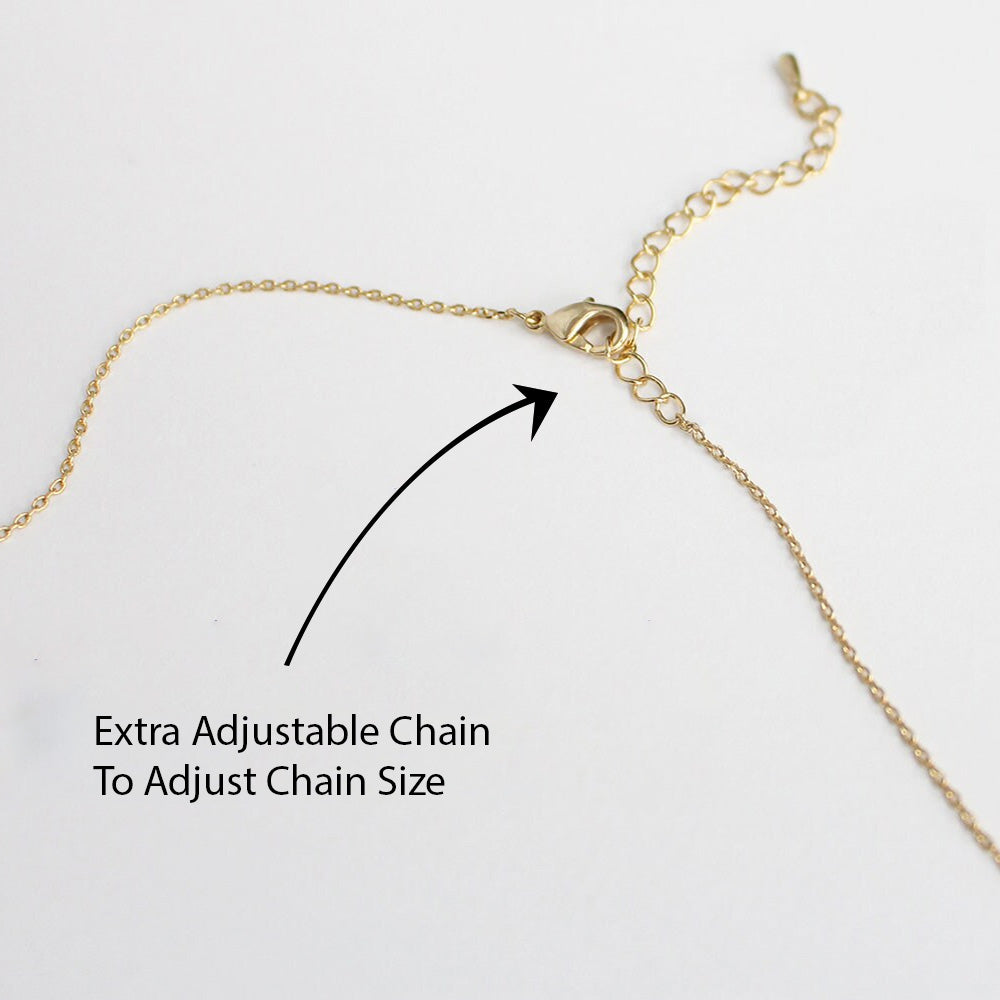 24K Gold Plated Personalize Enamel Butterfly Design Name Necklace